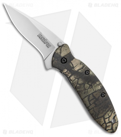 Kershaw Scallion Flipper Knife Tree Camo Aluminum (2.25" Satin) 1620C