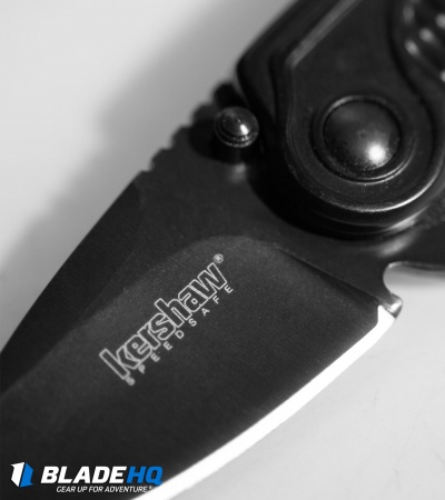 Kershaw Spoke Assisted Opening Flipper Knife (2" Black) 1313BLK