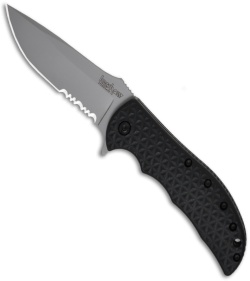 Kershaw Volt II Assisted Opening Knife Black (3.25" Bead Blast Serr) 3650ST