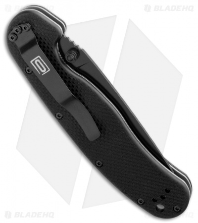 Ontario RAT Model 1A Spring Assisted Knife Black G10 (3.625" Black) 8871