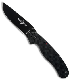 Ontario RAT Model 1A Spring Assisted Knife Black G10 (3.625" Black) 8871