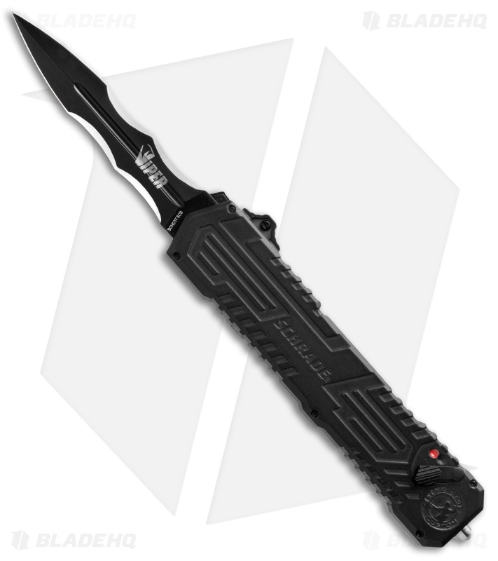Schrade Viper OTF Assisted Opening Knife Black (3.5" Black) SCHOTF3CB