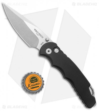 Pro-Tech TR-5 Lerch Spring Assisted Knife Black (3.25" Stonewash) SA.1