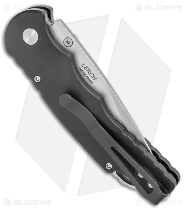 Pro-Tech TR-5 Lerch Spring Assisted Knife Black (3.25" Stonewash) SA.1
