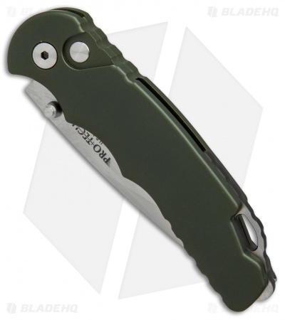 Pro-Tech TR-5 Lerch Spring Assisted Knife Green (3.25" Stonewash) SA.1 GRN