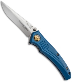 Randall King Phantom Reflex Spring Assisted Knife Blue (3.25" Mirror)