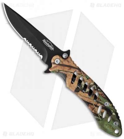 Remington FAST Large Frame Lock Knife Camo (3.75" Black Serr) R18214