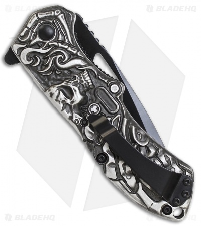 Schrade Boneyard Series Lazy Bones MAGIC Spring Assisted Knife (3.125" Black)