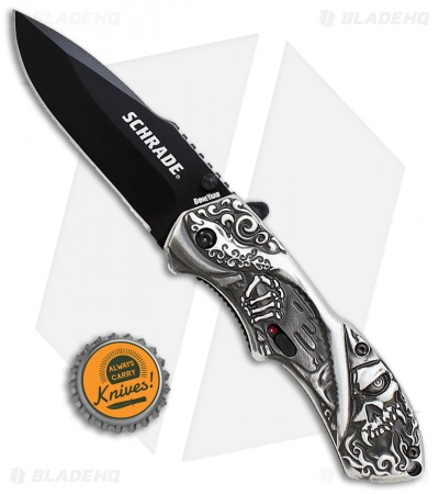 Schrade Boneyard Series Reaper MAGIC Spring Assisted Knife (3.25" Black)