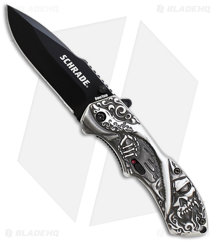 Schrade Boneyard Series Reaper MAGIC Spring Assisted Knife (3.25" Black)