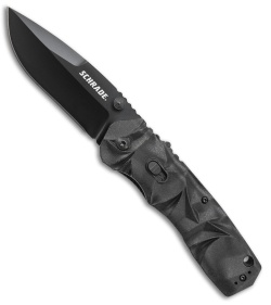 Schrade MAGIC Dual Action Spring Assisted Knife Black (3.375" Black) SCHA12B