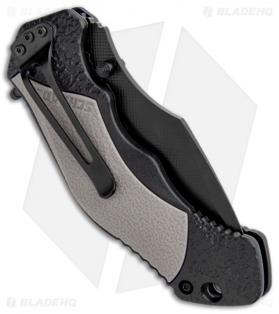 Schrade SCHA4BG Clip Point MAGIC Spring Assisted Knife (3.3" Black Serrated)