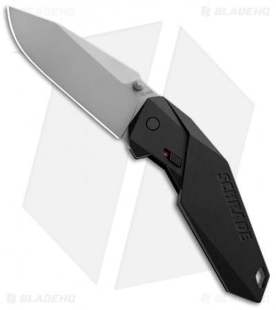 Schrade SCHA5 Clip Point Spring Assisted Knife (3.375" Bead Blast Plain)