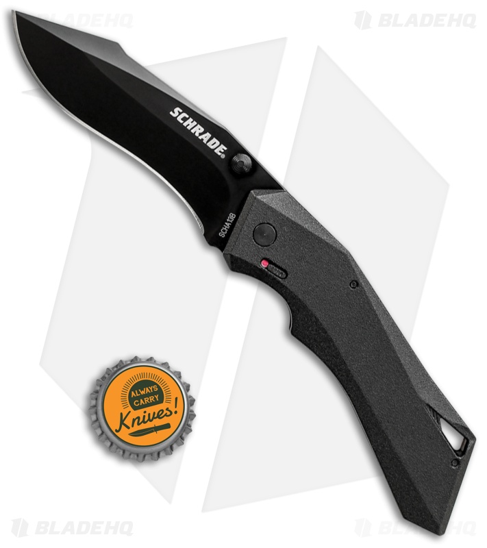 Schrade Shiznit MAGIC Spring Assisted Knife Black (3.375" Black)
