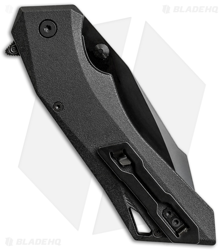 Schrade Shiznit MAGIC Spring Assisted Knife Black (3.375" Black Serr)