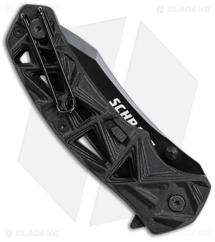 Schrade Shizzle MAGIC Spring Assisted Knife Black (3.375" Black)