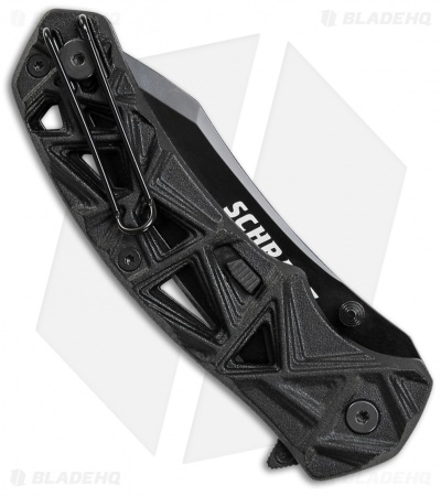 Schrade Shizzle MAGIC Spring Assisted Knife Black (3.375" Black)
