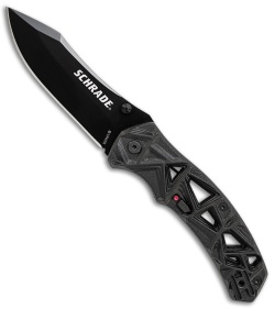 Schrade Shizzle MAGIC Spring Assisted Knife Black (3.375" Black)