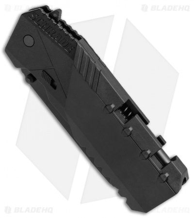 Schrade Rescue Tool SCHA911B Spring Assisted Knife (3.75" Black Serr)