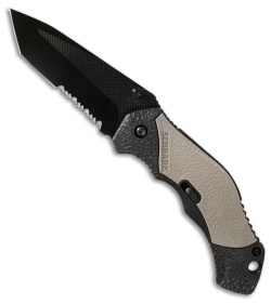 Schrade SCHA4BGTS Tanto Spring Assisted Knife Gray (3.375" Black Serr)