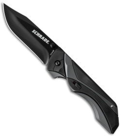 Schrade 24/7 MAGIC Spring Assisted Knife Gray/Black (3.25" Black) SCHA8B