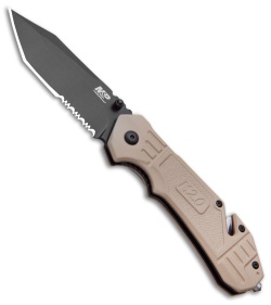 M&P M2.0 S.A. Thumb Stud Spring Assisted Knife FDE Aluminum (3.5" Black)