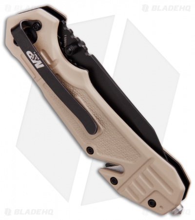 M&P M2.0 S.A. Thumb Stud Spring Assisted Knife FDE Aluminum (3.5" Black)