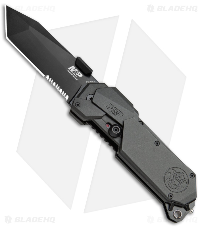 Smith & Wesson M&P M.A.G.I.C. Tanto Spring Assisted Knife  (3.625" Black Serr)