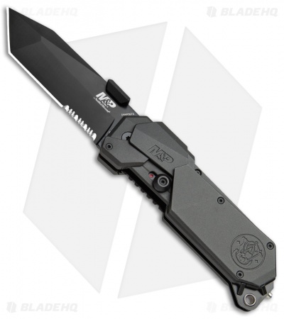 Smith & Wesson M&P M.A.G.I.C. Tanto Spring Assisted Knife  (3.625" Black Serr)