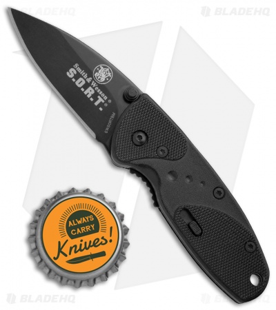 Smith & Wesson Medium S.O.R.T. Spring Assisted Knife Black (2" Black) 