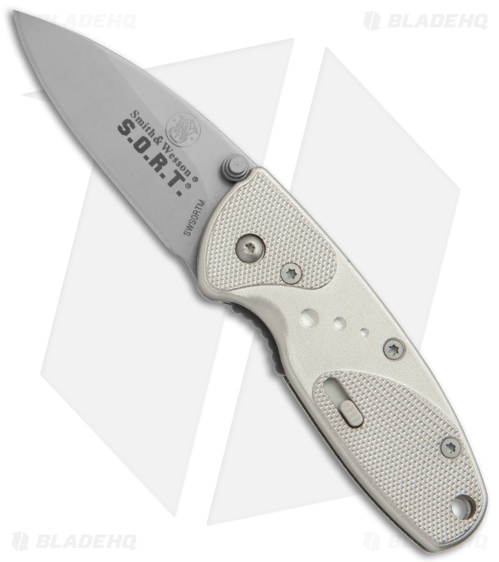 Smith & Wesson Medium S.O.R.T. Spring Assisted Knife Champagne (2