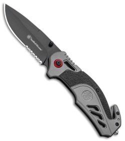 S&W S.A. Thumb Stud Spring Assisted Knife Aluminum (3.25" Black)