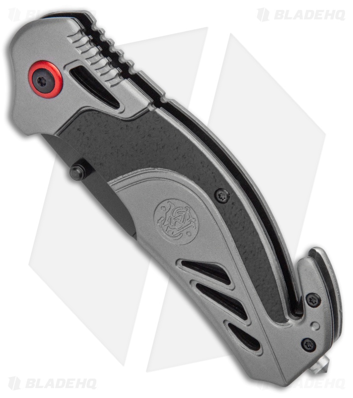 S&W S.A. Thumb Stud Spring Assisted Knife Aluminum (3.25" Black)