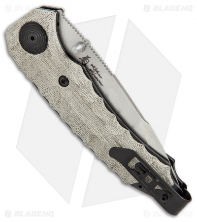 SOG Kiku Spring Assisted Knife Linen Micarta (3.5" Satin) KU-3001