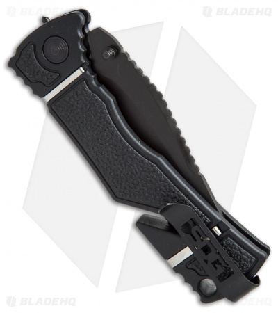 SOG Trident Elite Clip Point Spring Assisted Knife (3.7" Black) TF102
