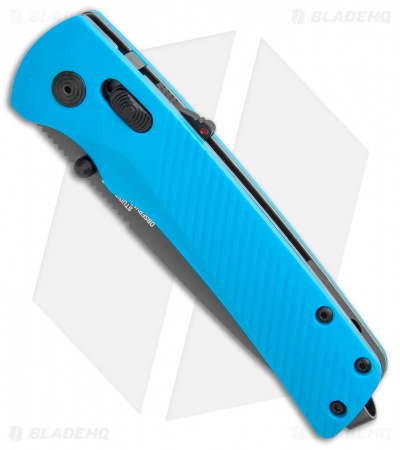 SOG Flash AT-XR Lock Knife Civic Cyan GRN (3.45" Dark Gray Serr)