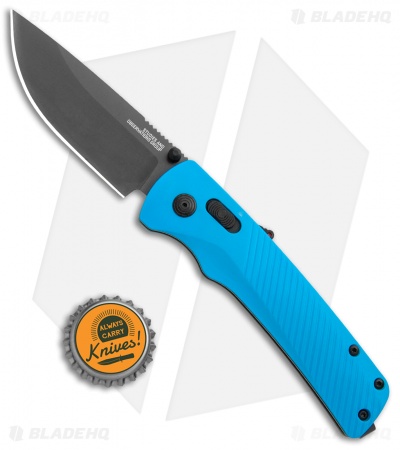 SOG Flash AT-XR Lock Assisted Opening Knife Civic Cyan (3.45" Dark Gray)