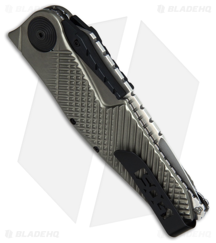 SOG Quake XL Spring Assisted Knife FDE Aluminum (4.5" Two-Tone) IM1101-BX