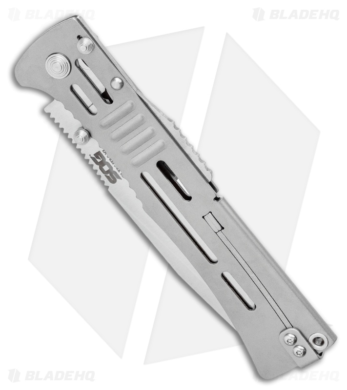 SOG SlimJim XL Bead Blast Assisted Opening Knife (4.18" Satin) SJ-51