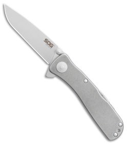 SOG Twitch II LT Assisted Opening Knife Stonewash (2.6" Satin) TWI-18