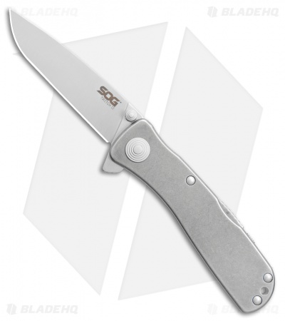 SOG Twitch II LT Assisted Opening Knife Stonewash (2.6" Satin) TWI-18