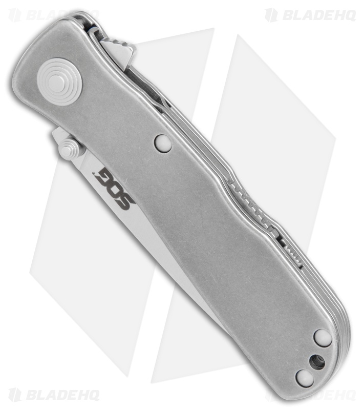SOG Twitch II LT Assisted Opening Knife Stonewash (2.6