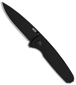 SOG Twitch III Blackout Spring Assisted Knife Black Aluminum (3.1" Black)