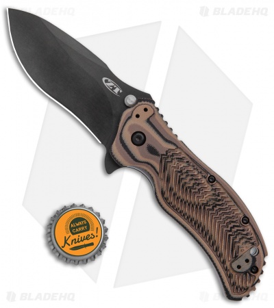 Zero Tolerance 0350 A/O Knife Hyena Brown G-10 (3.25