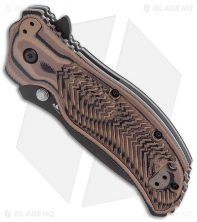 Zero Tolerance 0350 A/O Knife Hyena Brown G-10 (3.25" Black)