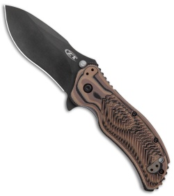 Zero Tolerance 0350 A/O Knife Hyena Brown G-10 (3.25" Black)