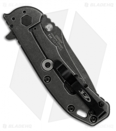 Zero Tolerance Hinderer 0566BW Assisted Opening Knife G-10 (3.25" BlackWash) ZT