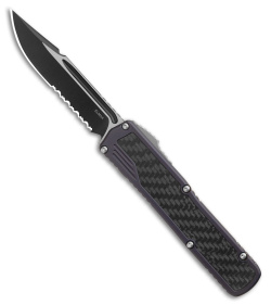 Guardian Tactical Scout S/E OTF Automatic Knife Gray/CF (3.5" Two-Tone Serr)