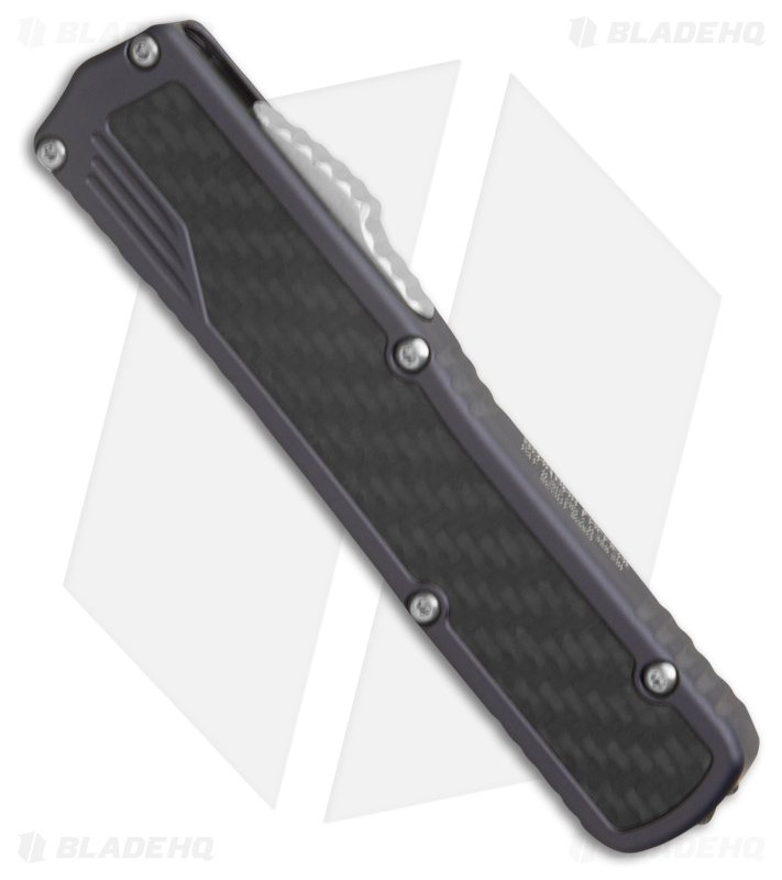 Guardian Tactical Scout S/E OTF Automatic Knife Gray/CF (3.5" Two-Tone Serr)