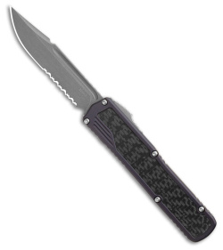 Guardian Tactical Scout S/E OTF Automatic Knife Gray/CF (3.5" Stonewash Serr)